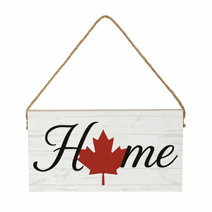 Plow & Hearth Canada Pride Hanging Signs w/rope Landscape (11“x6”)​