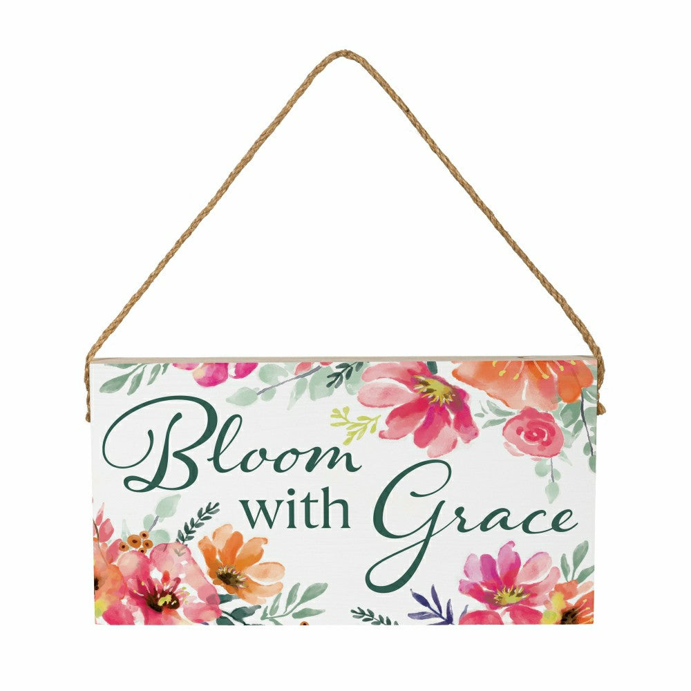 Plow & Hearth Home Coordinates Dandelion Hanging Sign, Hello 11x6"
