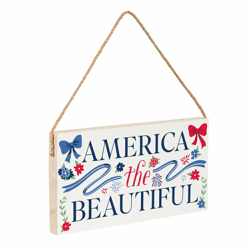 Plow & Hearth Americana Mantle Signs (18"x5" )