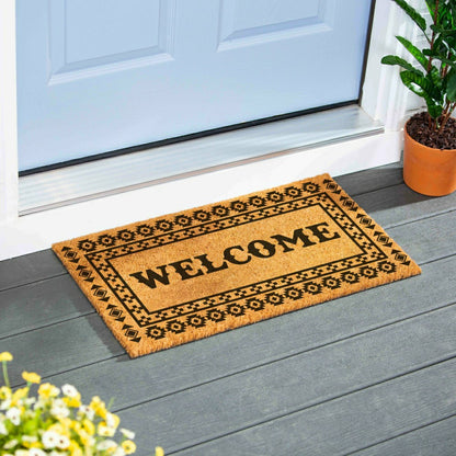 Plow & Hearth EG Studio Southwest/Texas Coir Mat, 28"x16"