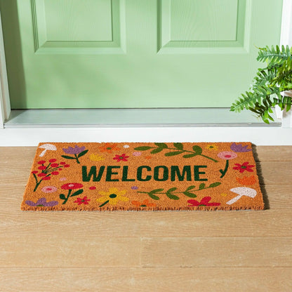 Plow & Hearth Spring Floral Haven Coir Mat