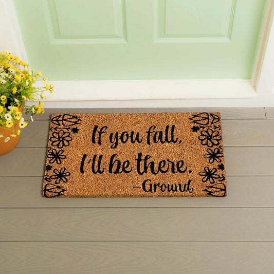 Plow & Hearth If You Fall Coir Mat