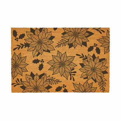 Plow & Hearth Flower & Stripes Coir Mat, 36"x24"
