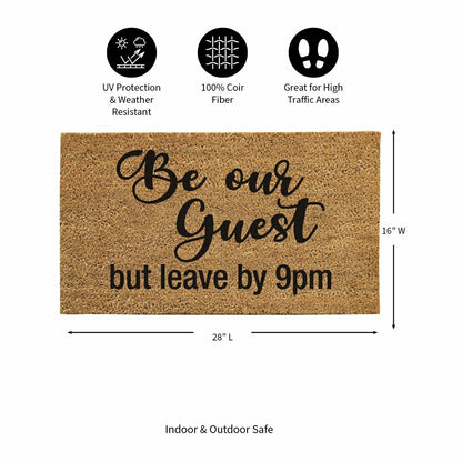 Plow & Hearth Be our guest but...Coir Mat