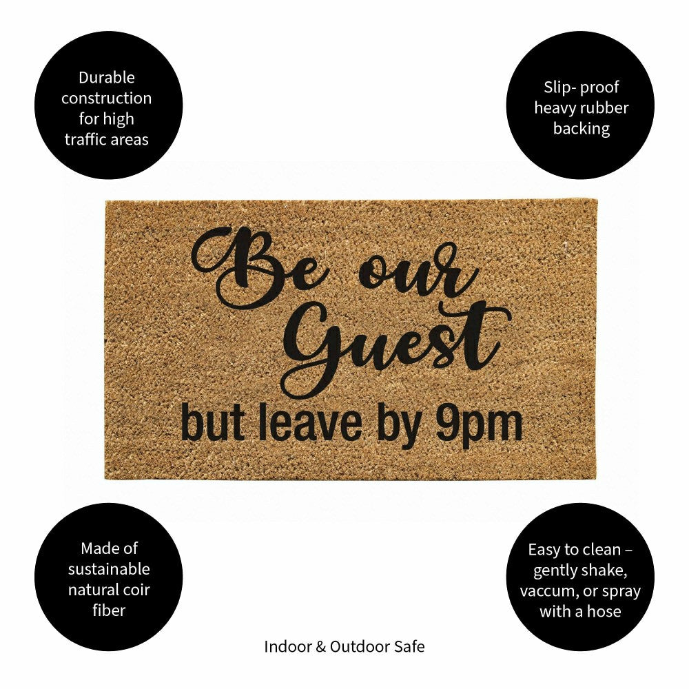 Plow & Hearth Be our guest but...Coir Mat