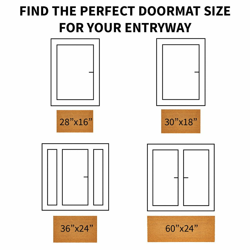 Plow & Hearth Shut the Front Door! Coir Mat