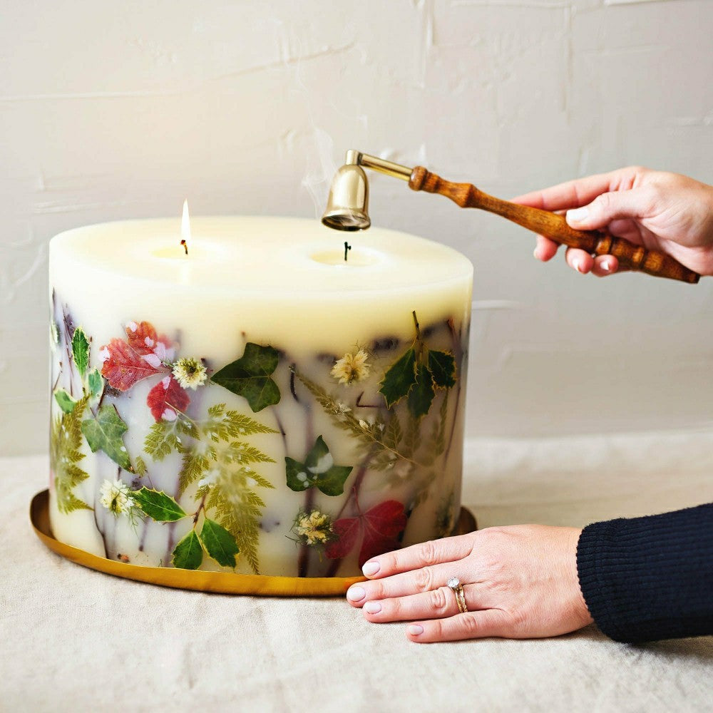 Plow & Hearth Centerpiece Botanical Candle - Forest