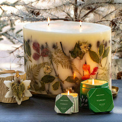 Plow & Hearth Centerpiece Botanical Candle - Forest