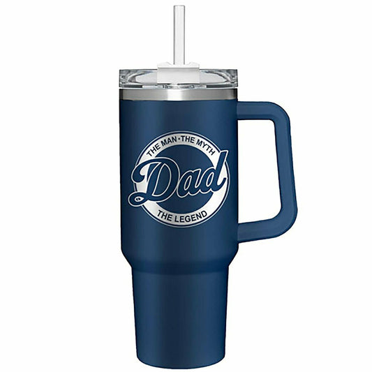 Plow & Hearth Dad The Man The Myth The Legend Canyon Cup, Double Wall Stainless Stee