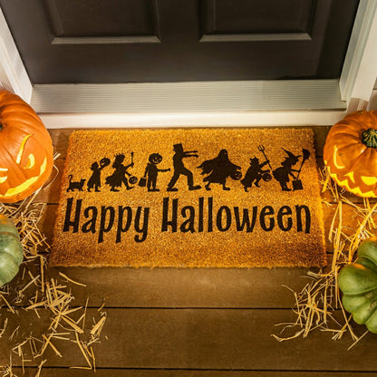 Plow & Hearth HALLOWEEN Coir Mat, "Happy Halloween",28"x16"