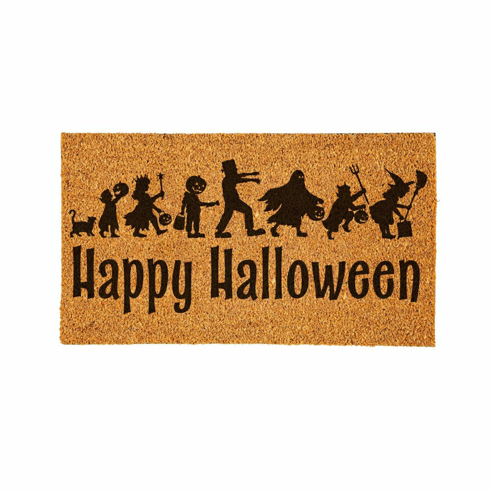 Plow & Hearth HALLOWEEN Coir Mat, "Happy Halloween",28"x16"