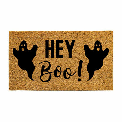 Plow & Hearth Hey Boo! Coir Doormat, 28"x16"