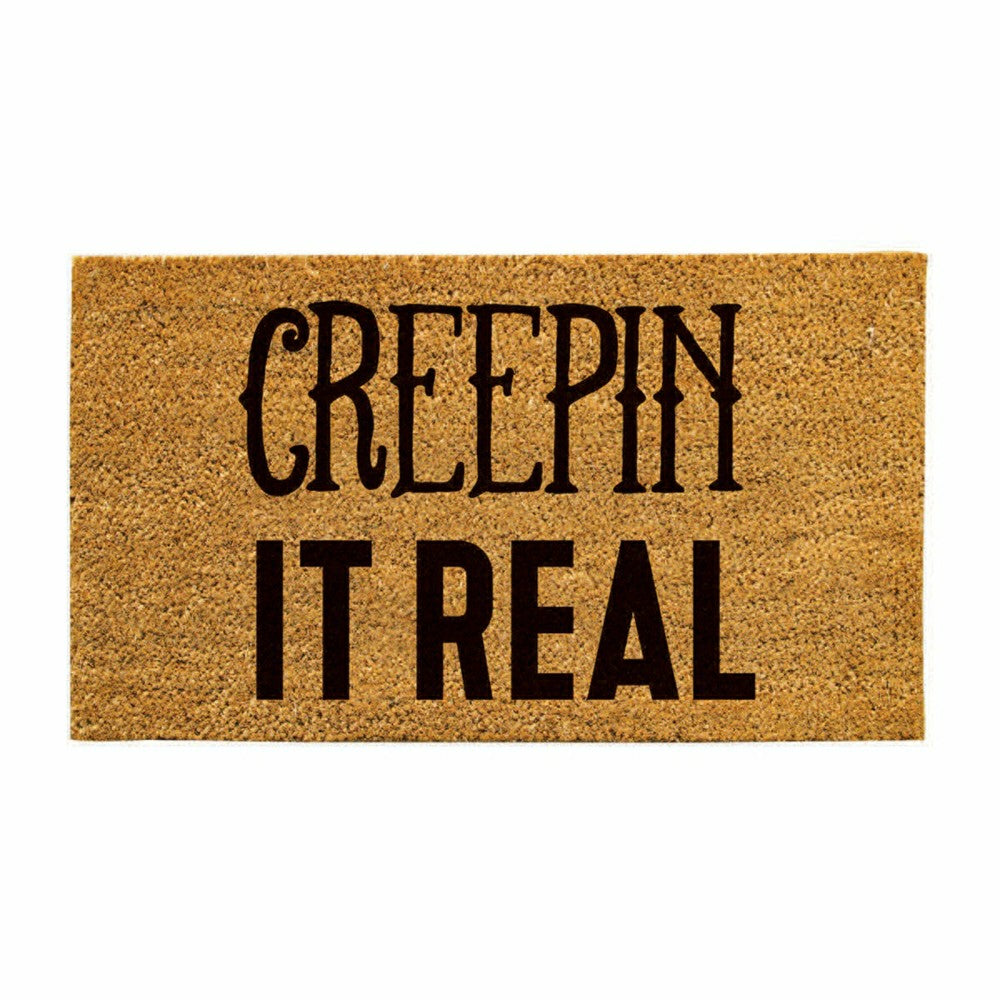 Plow & Hearth Creepin It Real Coir Doormat, 28"x16"