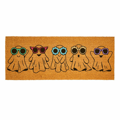 Plow & Hearth Summerween Creep it Real Coir Mat, 60"x24"