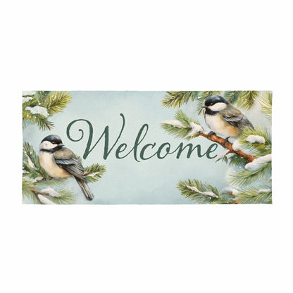 Plow & Hearth Flocked Coir Sassafras Switch Mat, 22"x10"