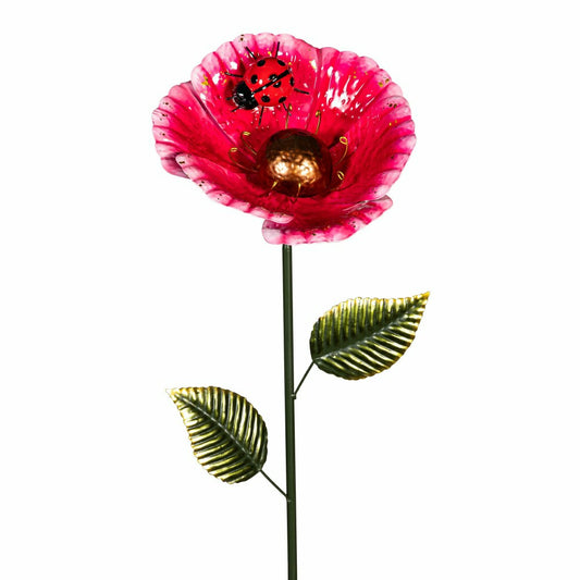Plow & Hearth Metal Garden Stake with Ladybug
