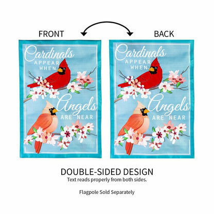 Plow & Hearth Angels are Near Linen Garden Flag