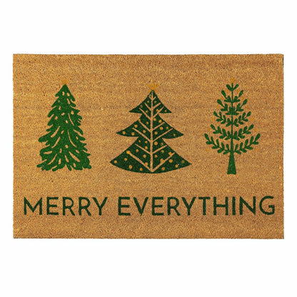Plow & Hearth VivaStyle Coir Mat, 24"x36", Festive Foliage
