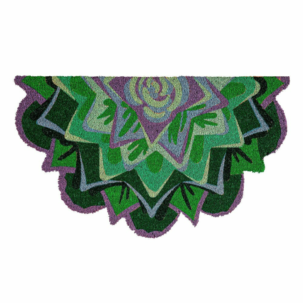 Plow & Hearth Succulent Shaped Coir Mat
