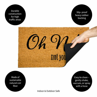 Plow & Hearth Oh No! Coir Mat