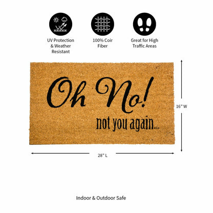 Plow & Hearth Oh No! Coir Mat