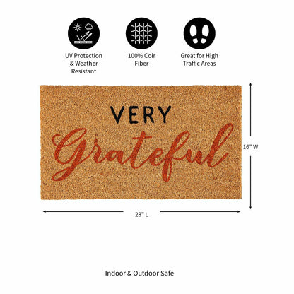 Plow & Hearth Grateful Coir Mat