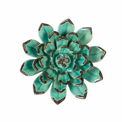 Plow & Hearth She Shed Indoor Wall Décor, Ceramic Wall, San Pedro Cacti, Asst of 3