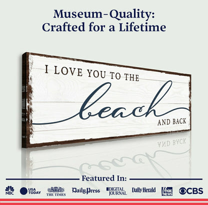 Plow & Hearth Love You To The Beach And Back Sign