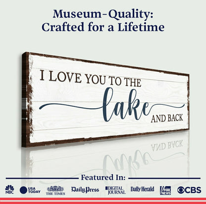 Plow & Hearth Love You To The Lake And Back Sign