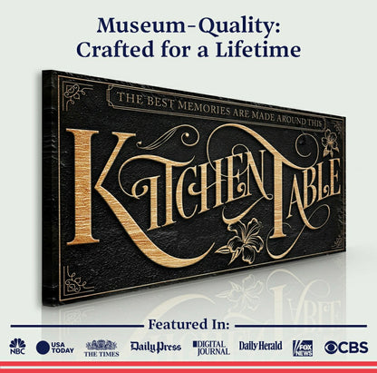Plow & Hearth Kitchen Table Sign