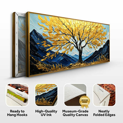 Plow & Hearth Golden Sanctuary Impasto Wall Art