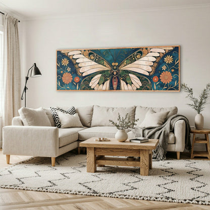 Plow & Hearth Abstract Vintage Butterfly Wall Art