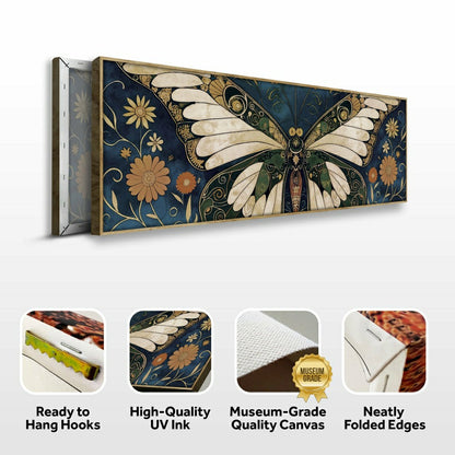 Plow & Hearth Abstract Vintage Butterfly Wall Art
