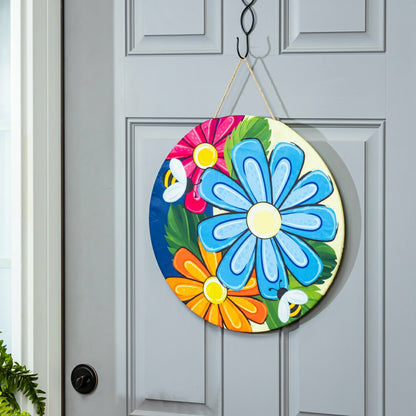 Plow & Hearth Vibrant Blooms and Holiday Cheer, 4-Season Interchangeable Door Decor