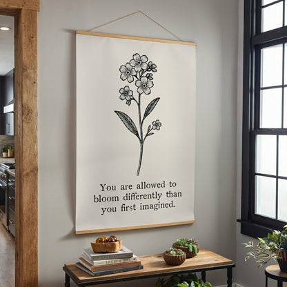 Plow & Hearth Heart of the Home Indoor Wall Décor Canvas Tapestry, You are Allowed t